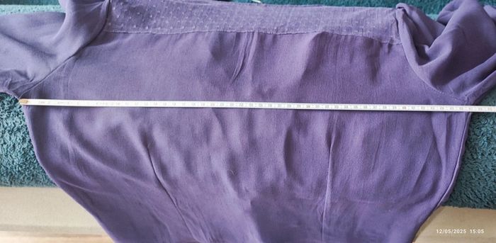 Chemise mousseline transparente violet T36 - photo numéro 9