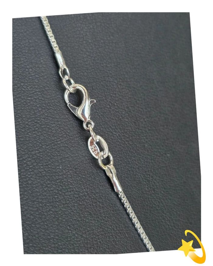 Collier maille vénitienne 1mm 50cm - photo numéro 6