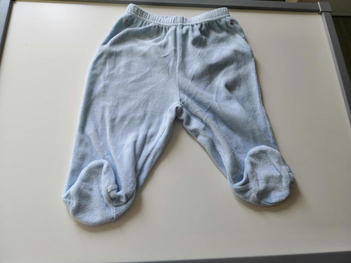 Pyjama 2 pièces en velours (Bleu) 9 mois (71 cm) Mots d'enfants - photo numéro 4