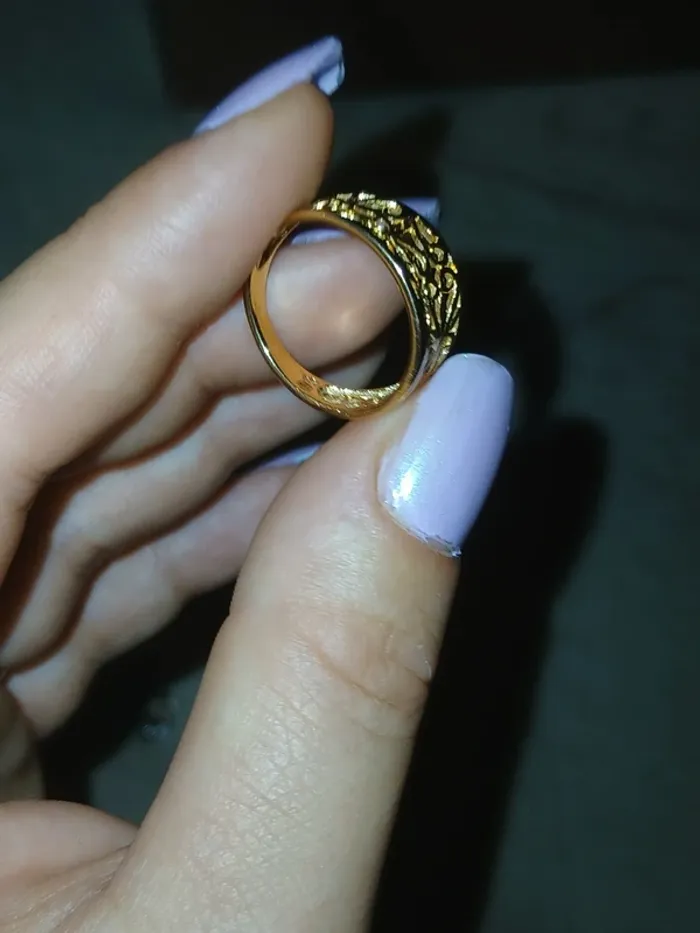 Bague en plaque or 925 - photo numéro 3