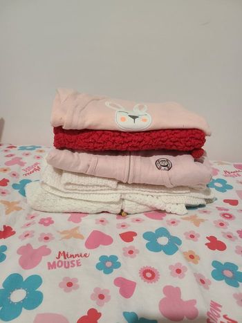 Lot de veste et pull chaud 6 mois fille