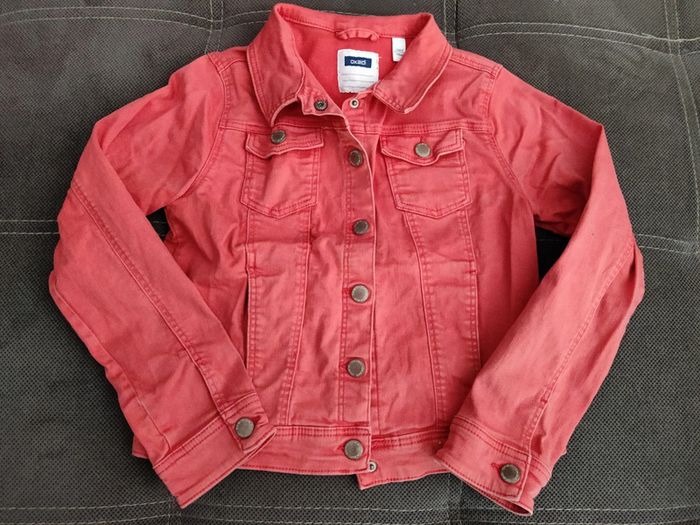 Veste en jean rose 10ans