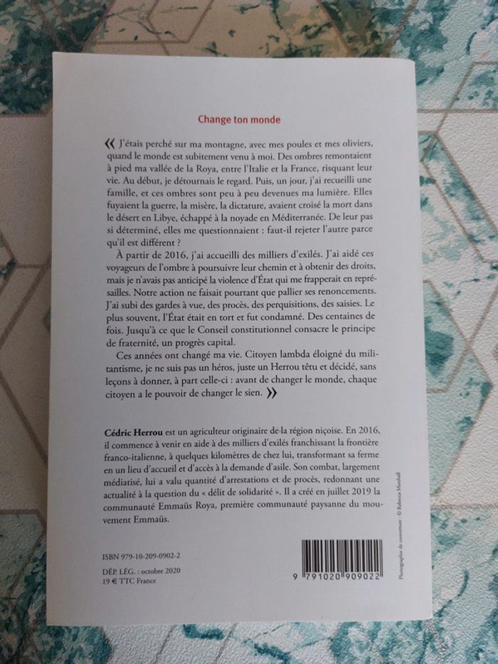 Cedric Herrou - Change ton Monde - photo numéro 2