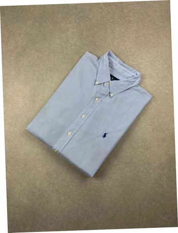 Chemise shirt Ralph Lauren bleu clair old money à bouton taille XXL
