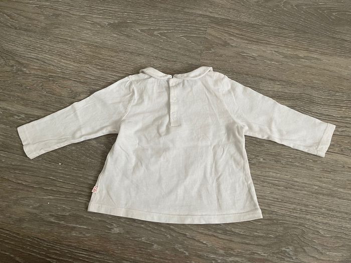 Ensemble t-shirt manches longues + short fille 9 mois - photo numéro 4