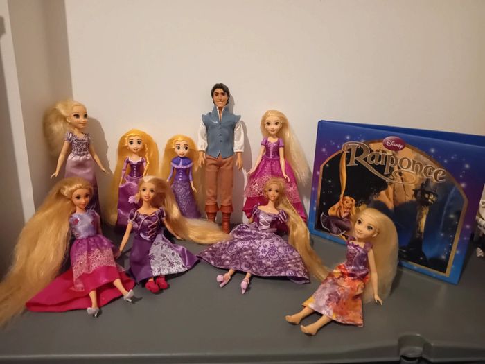 Lot de princesses raiponce et flin rider