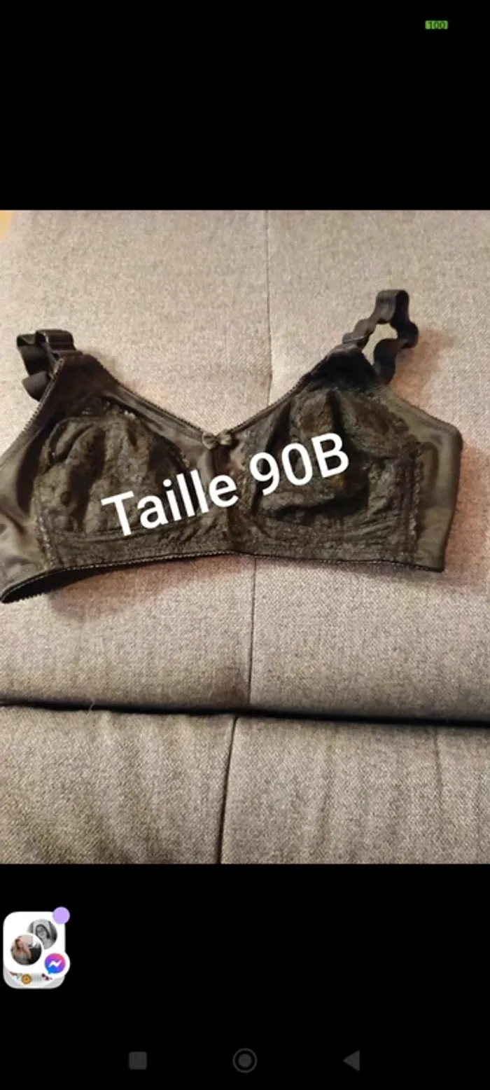 Soutien gorge sans armature taille 90B