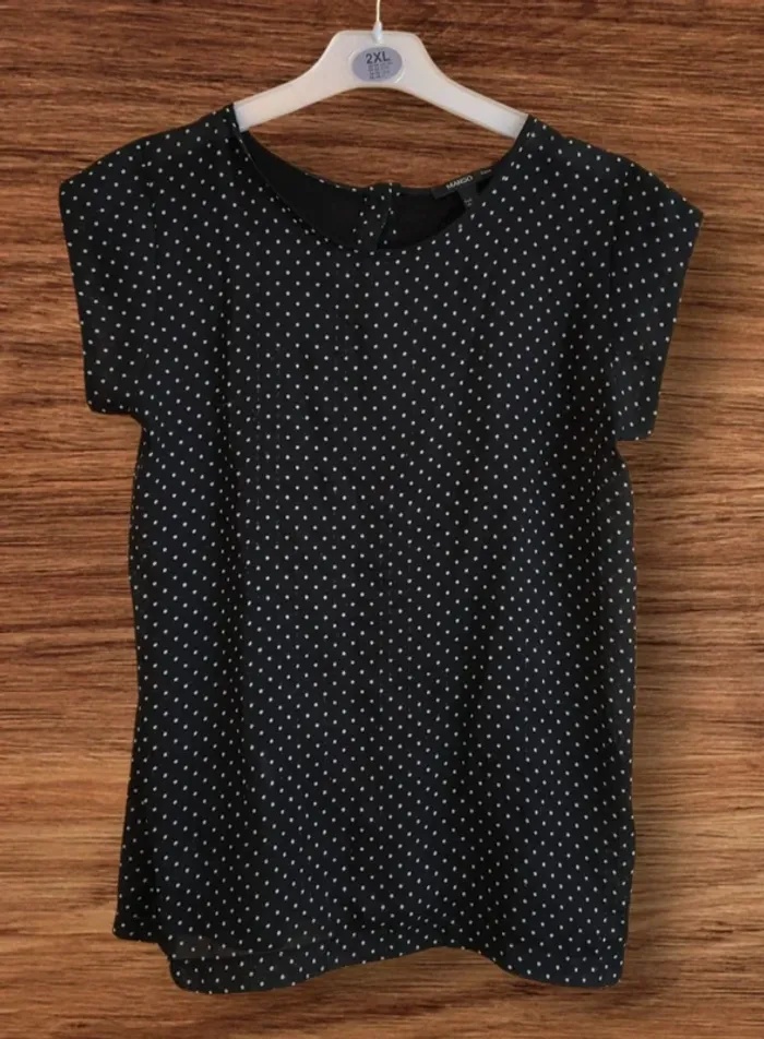 Top Mango à Pois - Taille S