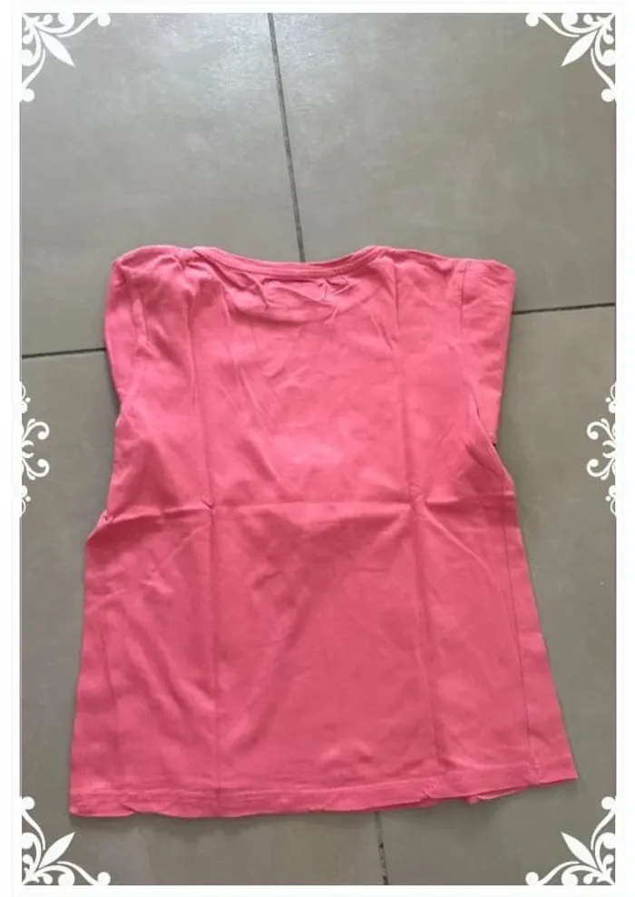 T-shirt rose Grafity enfant fille taille 10 ans - photo numéro 5