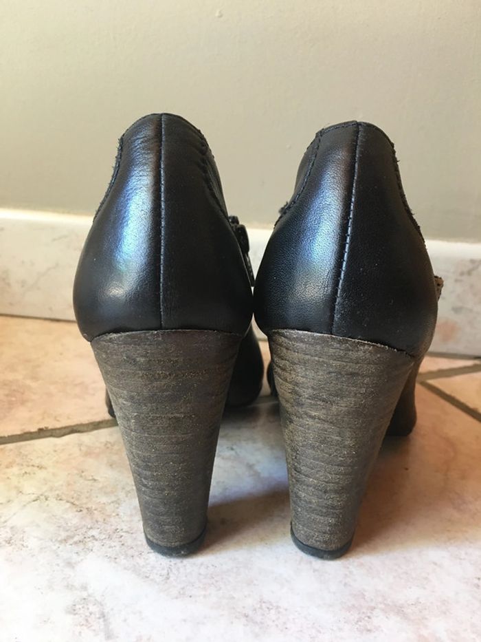 Bottines noires cuir San marina - photo numéro 6