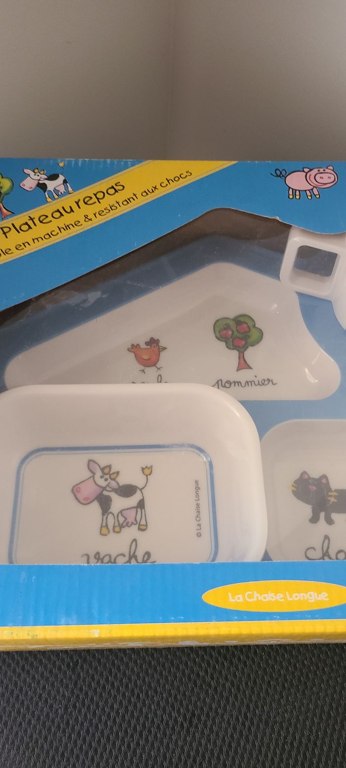 Coffret repas mélamine ferme 4 pièces pour enfant - La Chaise Longue - photo numéro 7