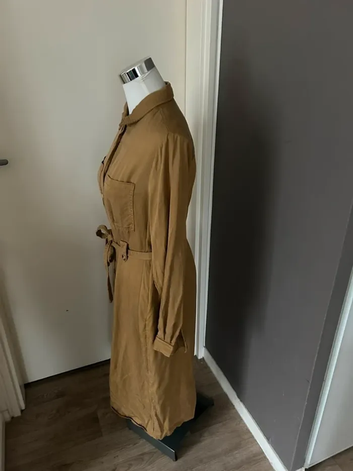 Frnch robe, longue, Midi beige, Camel, femme, taille L/40 - photo numéro 3