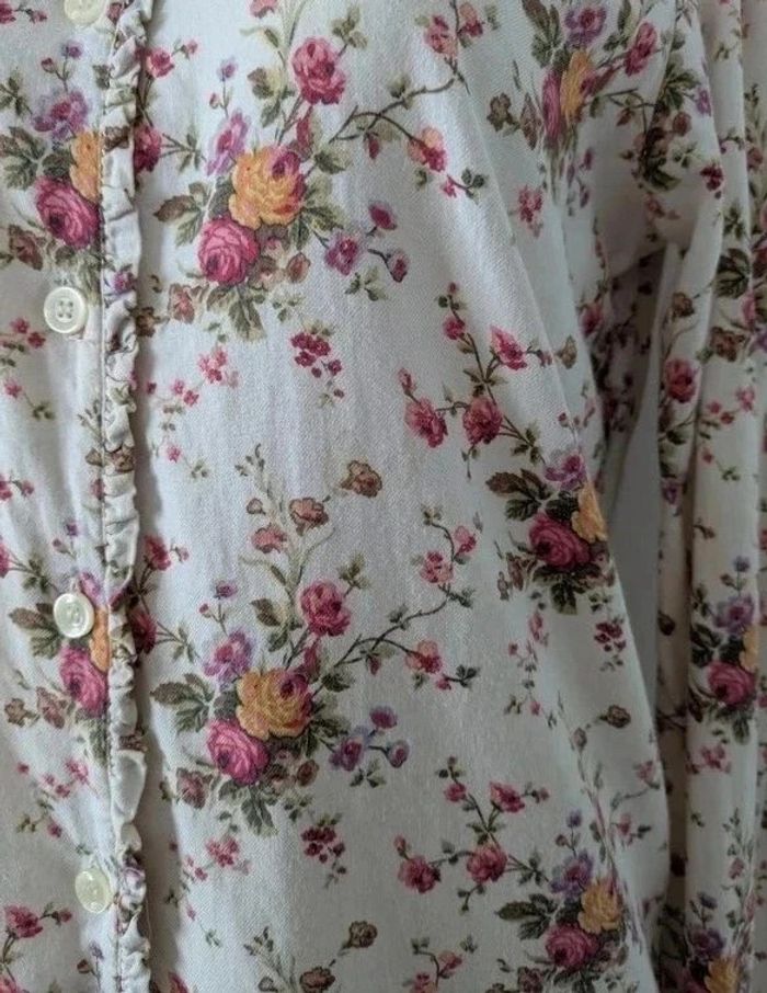 Chemisier fleuri 100% coton - British House - taille 38 - photo numéro 4