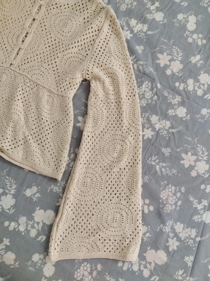Très jolie maille crochet Promod taille M neuf - photo numéro 4