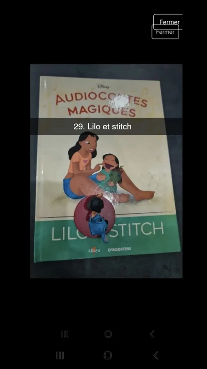 No29 audioconte Magique disney deagostini livre+figurine audio conte compte