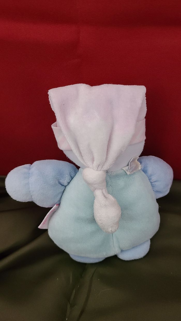 Doudou hochet lutin bébé bleu rose BABI COROLLE - photo numéro 4