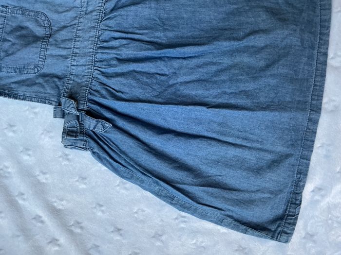 robe salopette en jean bleu léger 36 mois mots d'enfants - photo numéro 5