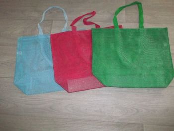 Sac cabas courses, plage 3 couleurs dispo NEUF