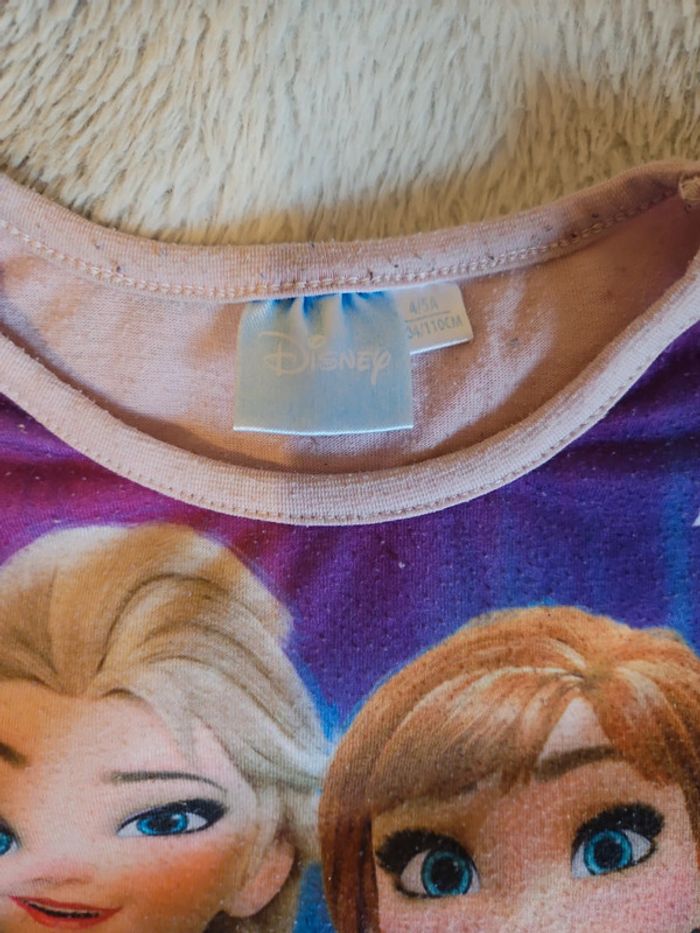 Tee-shirt manches courtes reine des neiges/ frozen - photo numéro 3