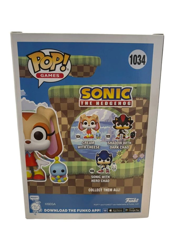 Figurine Funko Pop Sonic The Hedgehog Cream With Cheese 1034 neuf - photo numéro 2