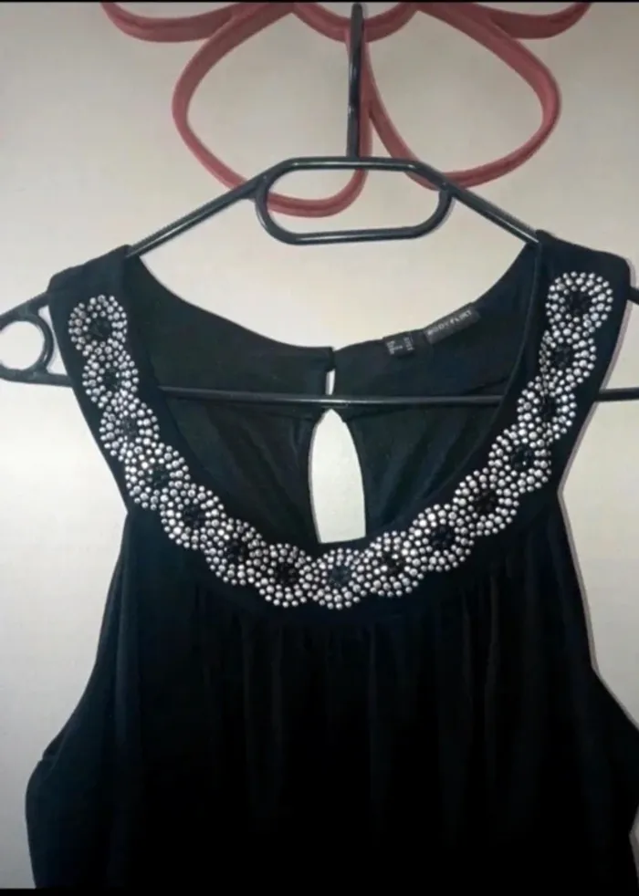 Robe de soirée sans manches noir - photo numéro 2