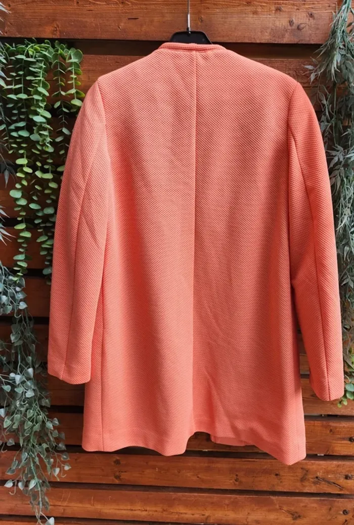 Blazer corail texturé H&M 36 - photo numéro 2