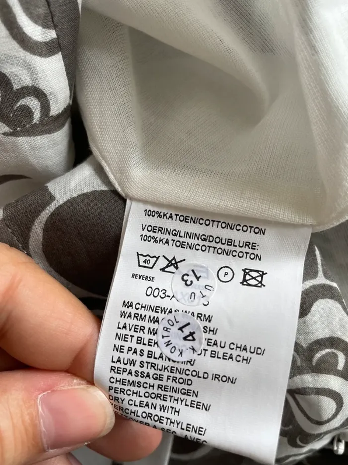 Jupe blanche à plis Bandolera, motif gris - photo numéro 6