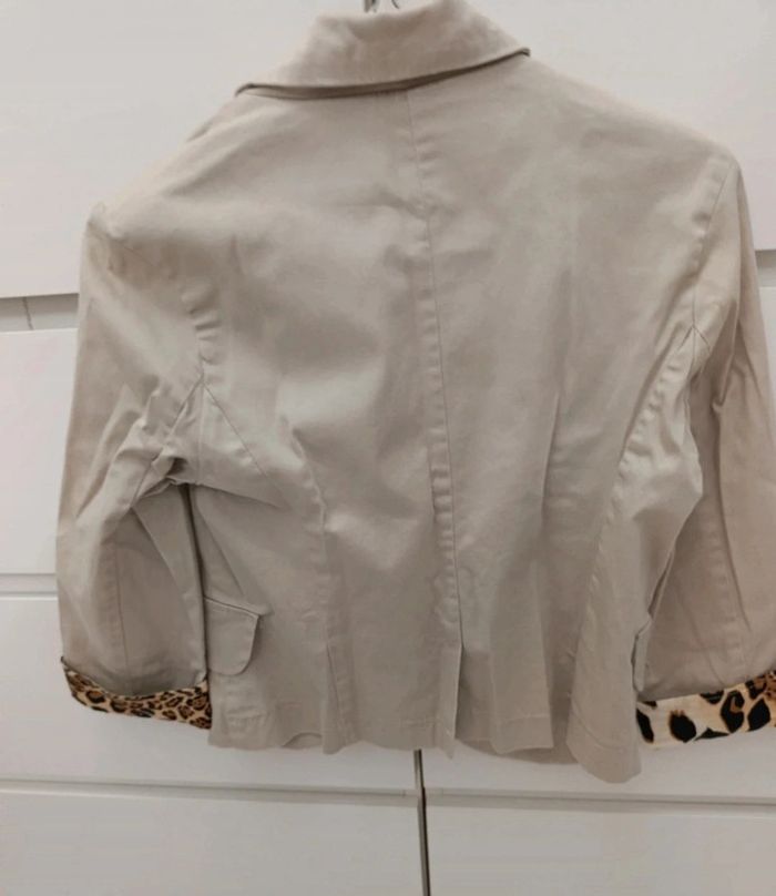 Veste beige léopard t.38 - photo numéro 2