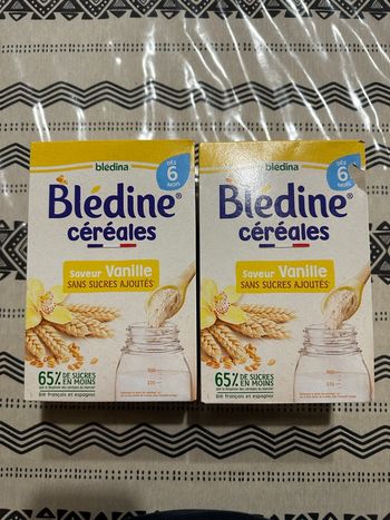 Céréales bébé bledine  à la vanille