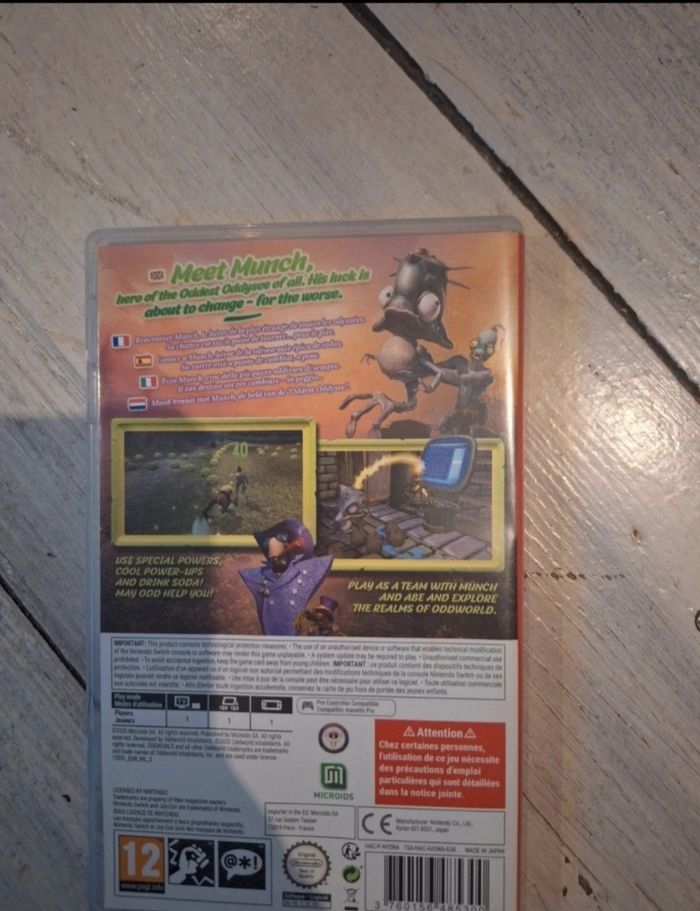Jeu  switch munch's oddysée - photo numéro 2