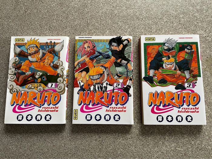 Lot de 3 Manga Naruto