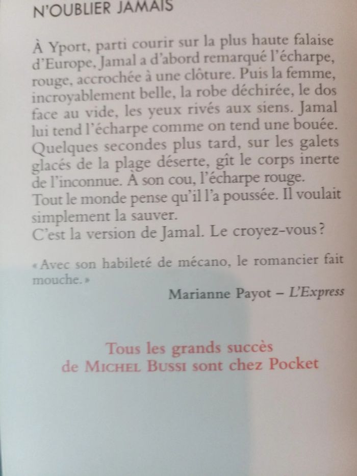 Michel Bussi - N'oublier jamais - photo numéro 3