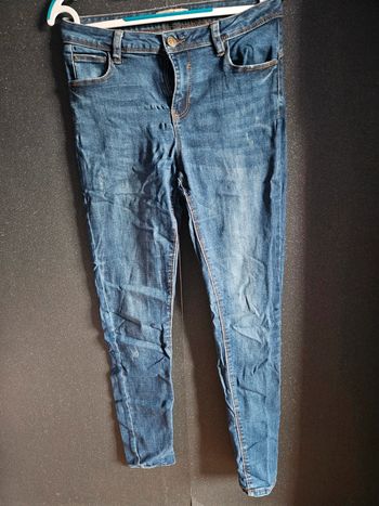 Jean effet craqué leger