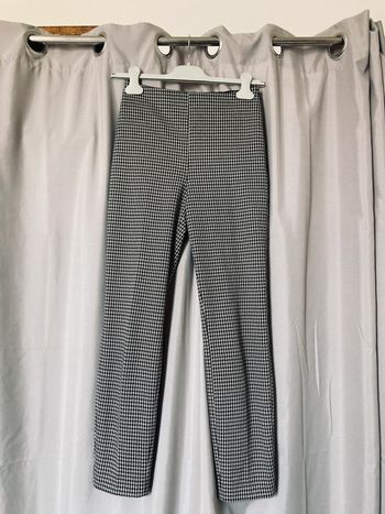Pantalon chic ajusté motif pied de poule H&M Xs