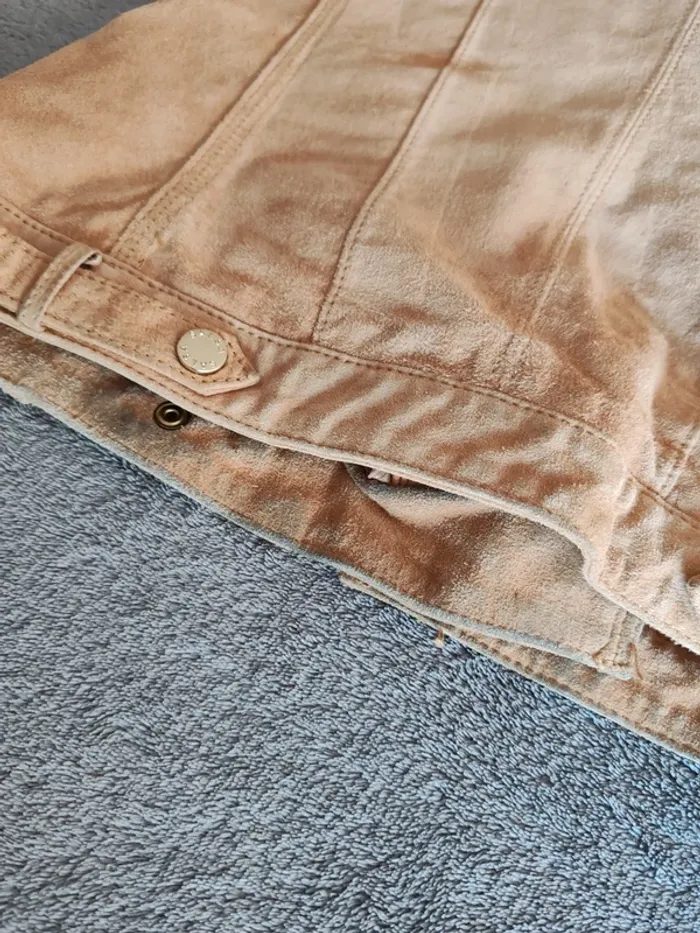 Veste biker en cuir velours Salsa Femme Leather  – Taille S (36) - photo numéro 6