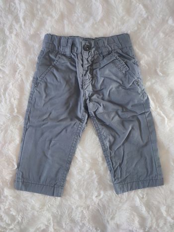 Pantalon gris 3 pommes taille 6 mois
