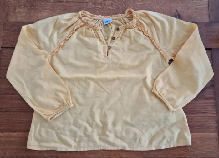Blouse jaune moutarde