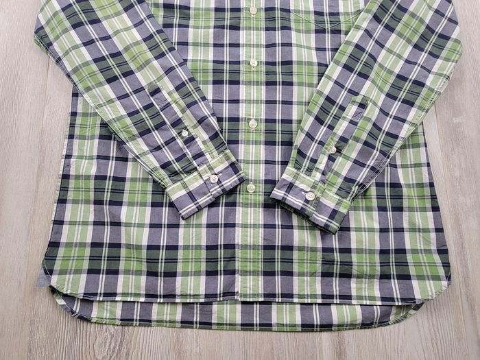 Chemise Lacoste homme – Carreaux vert & bleu – Taille M (FR40) – Excellent état - photo numéro 4