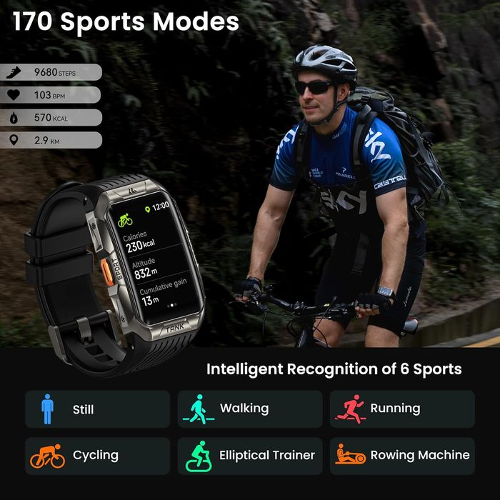 Kospet Montre connectée tank x2 ultra sport activité - photo numéro 7