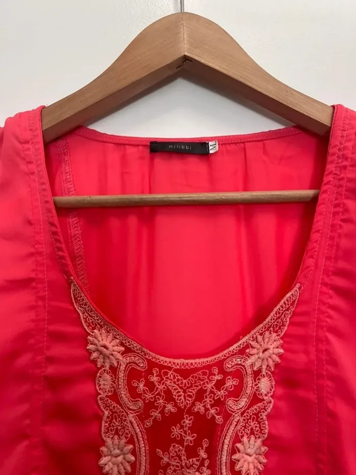 Superbe Blouse Kilibbi satin et dentelle 🌸 M 38 - photo numéro 8