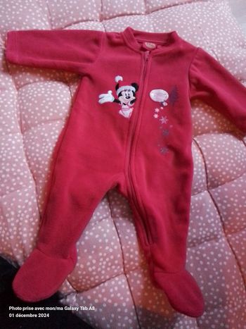 Pyjama rouge noel Disney Minnie