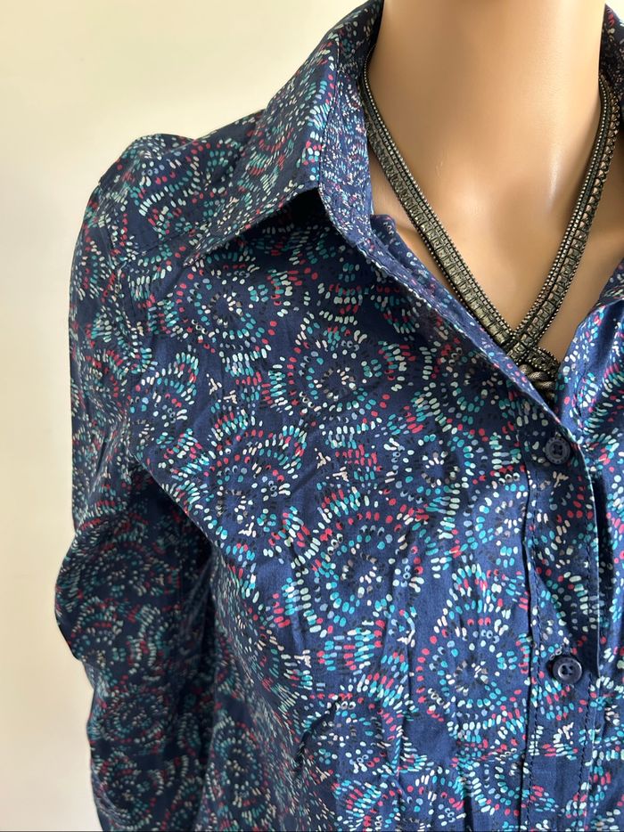 Chemise imprimée à manches longues Esprit taille française 36 TBE - photo numéro 4