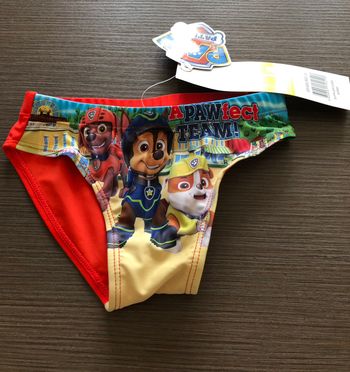 slip de bain garcon pat patrouille disney 98 cm 3 ans