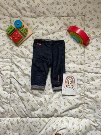 legging effet jean bleu 12 mois lee cooper