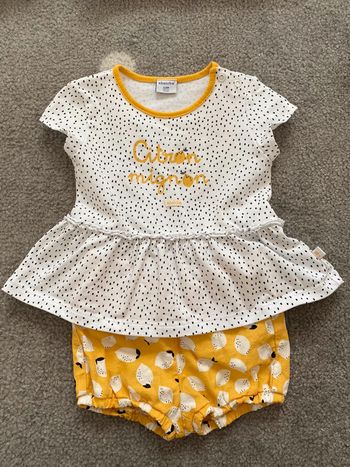 Ensemble absorba 12 mois citrons