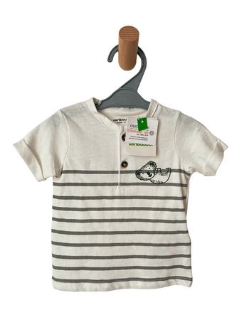 (NEUF) T-shirt à manches courtes, rayé, motif koala - Vertbaudet 6 mois (67cm)
