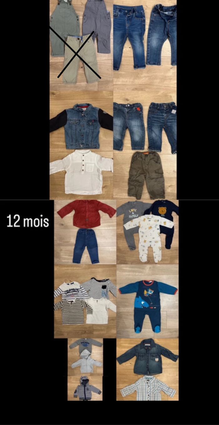Lot vêtements garçons