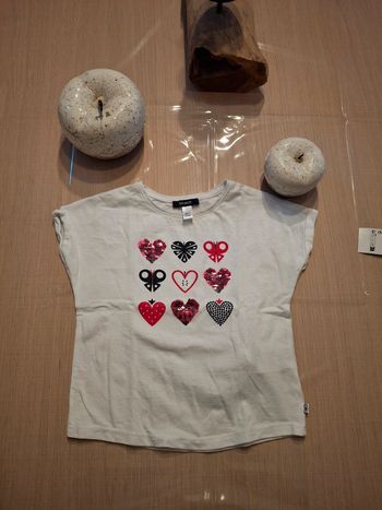 T shirt blanc sans manches Okaïdi 5 ans 110 cm