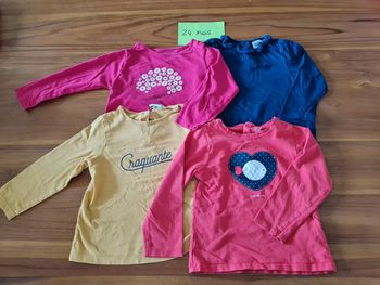 Lot de 4 maillots manches longues 24 mois