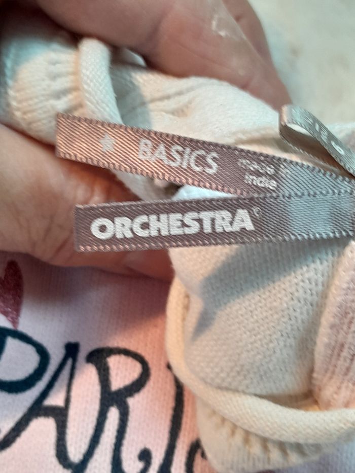 ​Pull Bébé Fille Orchestra 71 cm (6-9 Mois) - Motif Paris - Blanc/Rose - Boutons Dos - photo numéro 5